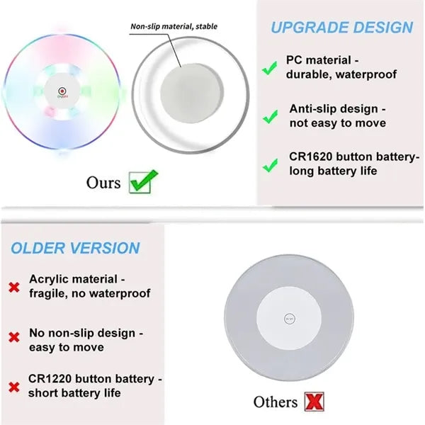 Crystal Ultra-Thin LED Coasters