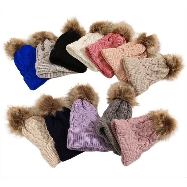 Womens Winter Beanie Cap Knit Soft Warm Hat