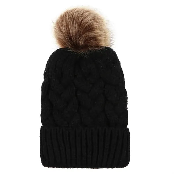 Womens Winter Beanie Cap Knit Soft Warm Hat