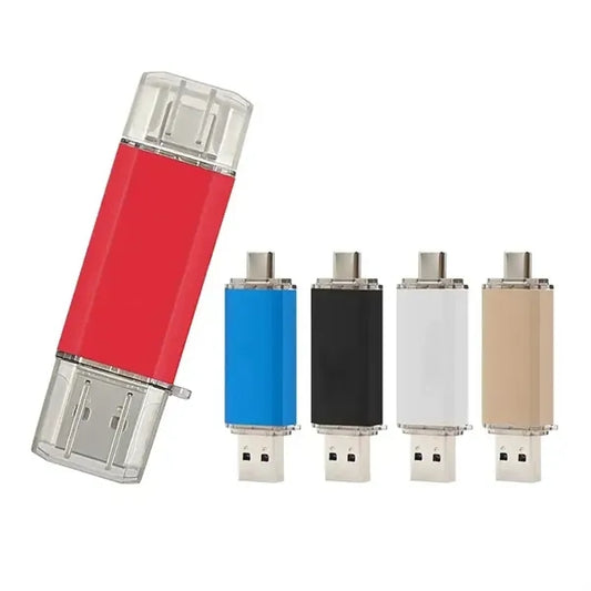 2 In 1 OTG 16GB Metal Type-C Memory USB Stick Flash Drive