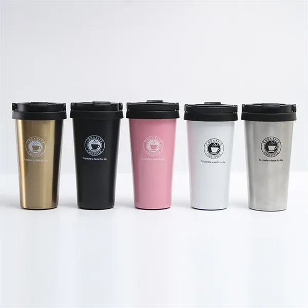 500ml Insulated Coffee Cups with Sip Lid and Handle