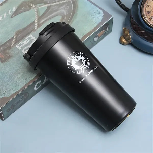 500ml Insulated Coffee Cups with Sip Lid and Handle