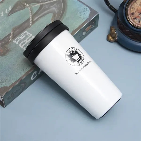 500ml Insulated Coffee Cups with Sip Lid and Handle