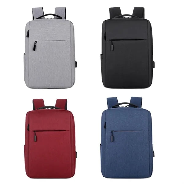 Laptop Schoolbag Business Backpack with USB Charging Port