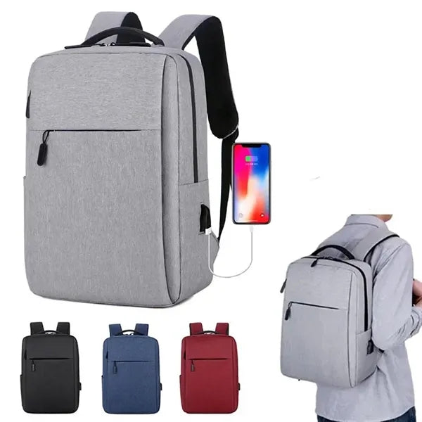 Laptop Schoolbag Business Backpack with USB Charging Port