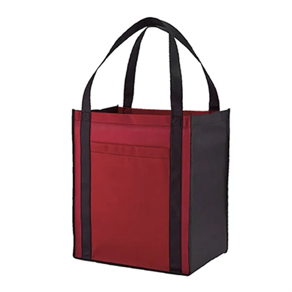 Non-Woven Grocery Tote Bag With Front Pocket