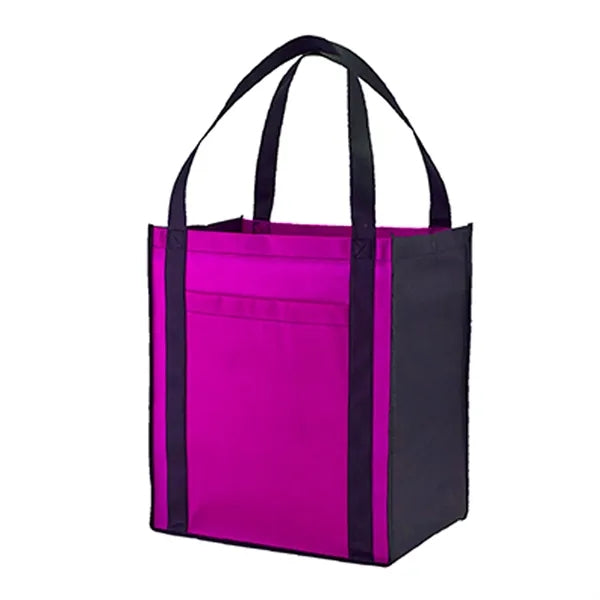 Non-Woven Grocery Tote Bag With Front Pocket