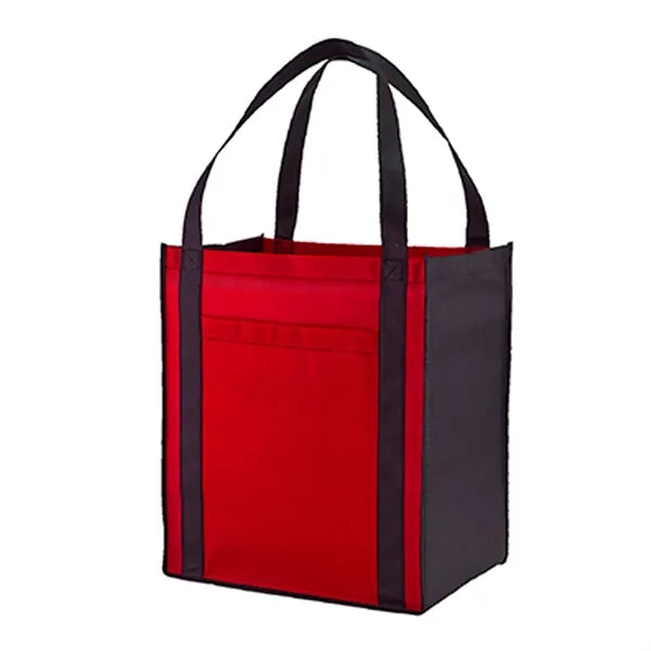 Non-Woven Grocery Tote Bag With Front Pocket