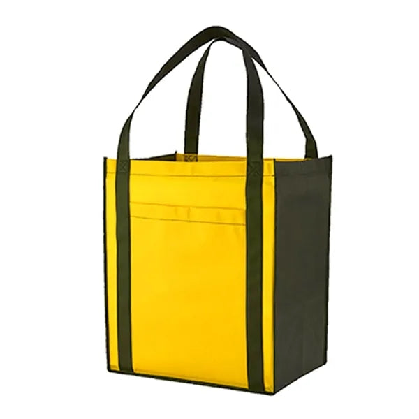 Non-Woven Grocery Tote Bag With Front Pocket
