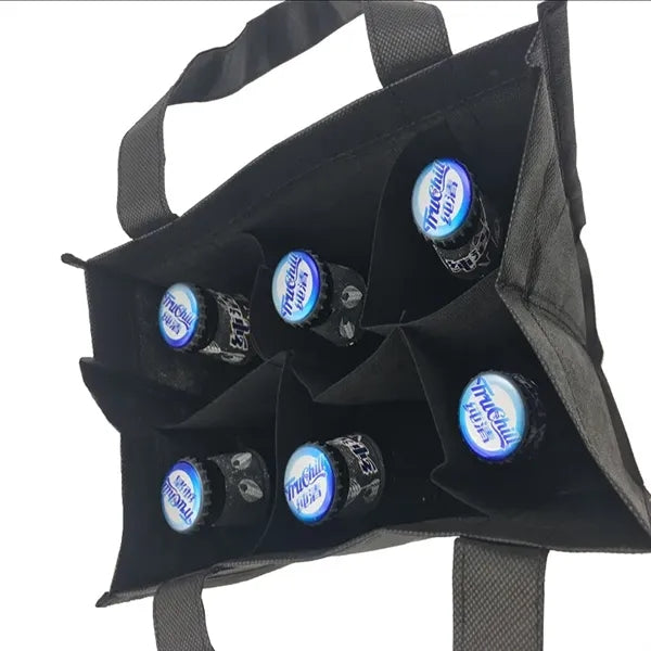 Non-Woven 6 Bottle Wine Tote Bag