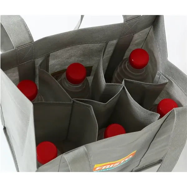 Non-Woven 6 Bottle Wine Tote Bag