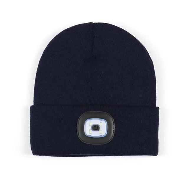LED light knitted beanie