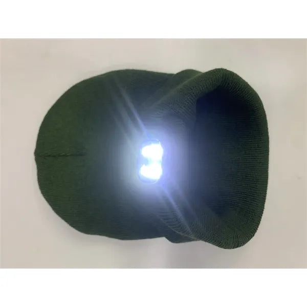 LED light knitted beanie