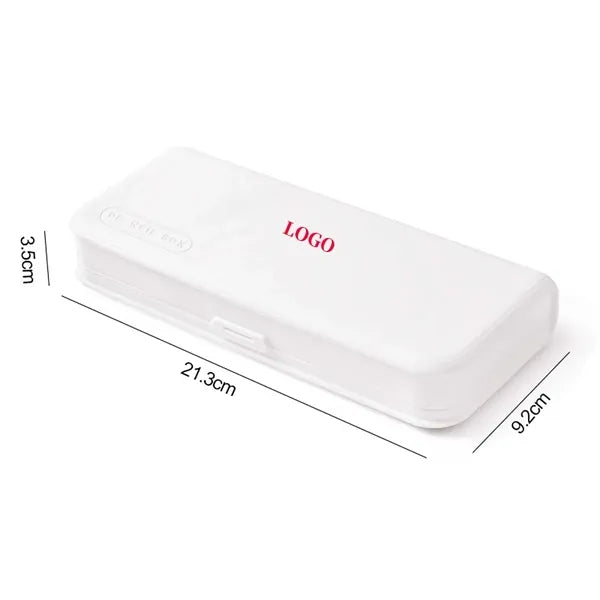 Plastic Pencil Case Box Container with Latching Lid