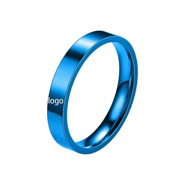 4mm Unisex Stainless Steel Ring