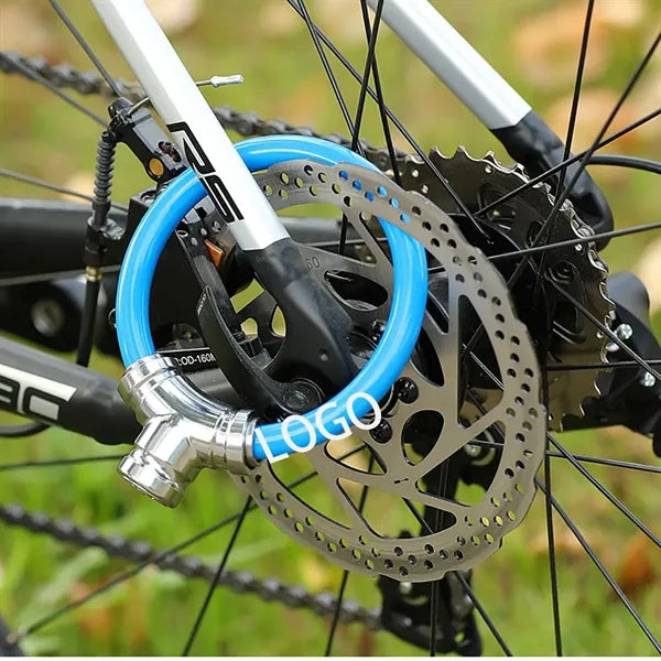 Bicycle Steel Cable Lock with Alloy Shackle