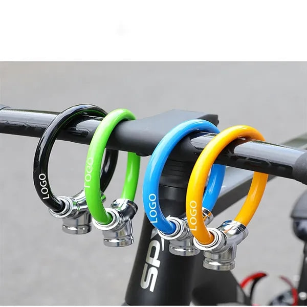 Bicycle Steel Cable Lock with Alloy Shackle