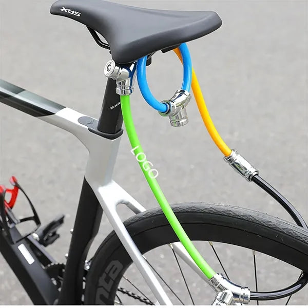 Bicycle Steel Cable Lock with Alloy Shackle