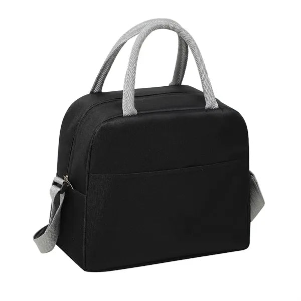 10-Can Heathered Oxford Lunch Cooler with Handles and Strap