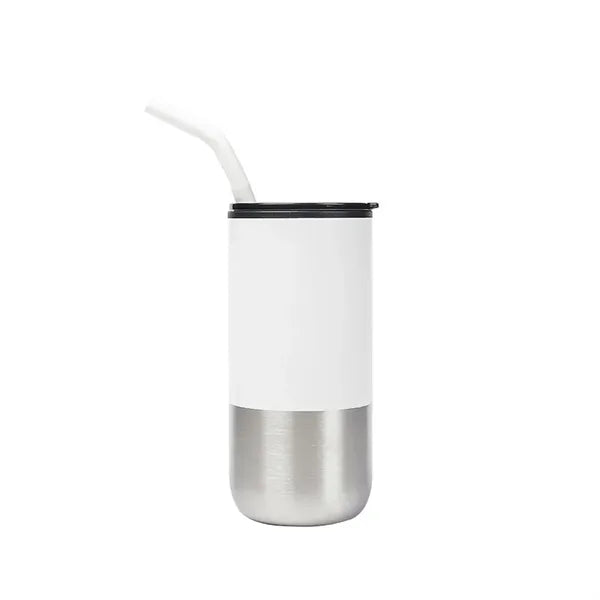 16 oz Portable Insulated Tumbler Mug with Straw