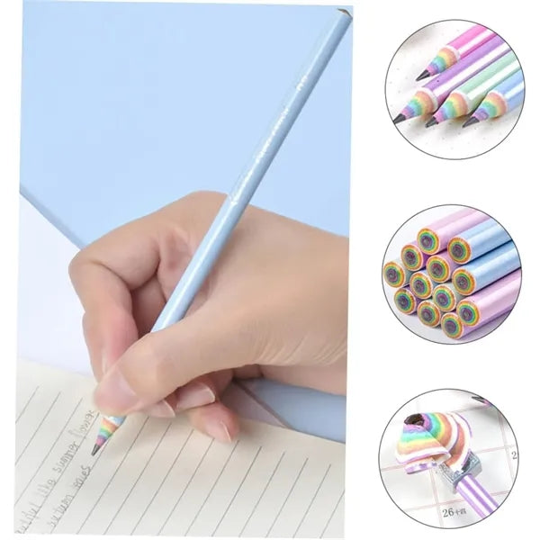 12pcs Rainbow Pencils
