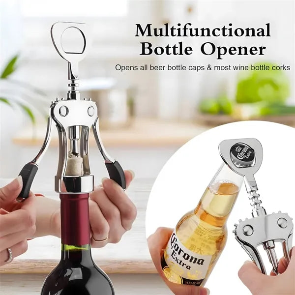 Zinc Alloy Wine Bottle Opener/Manual Multifunctional Cork Sc
