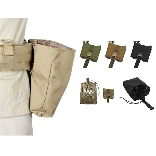 Folding Dump Waist Bag Roll-Up Drawstring Utility Tool Pack