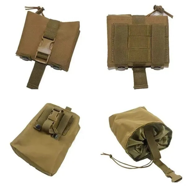 Folding Dump Waist Bag Roll-Up Drawstring Utility Tool Pack