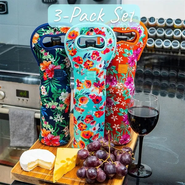 Insulated Neoprene Wine Bottle Carrier Bag