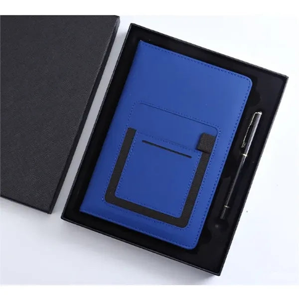Executive PU Leather Journal Phone Holder A5 Lined Notebook
