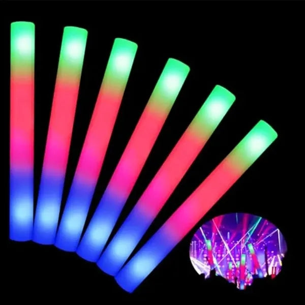Imprinted Multi Color 16" Foam LED Light Up Stick