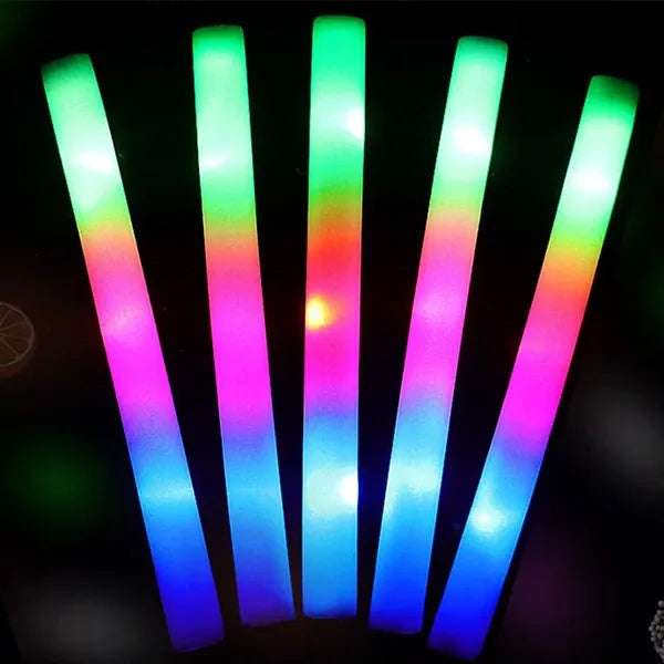 Imprinted Multi Color 16" Foam LED Light Up Stick
