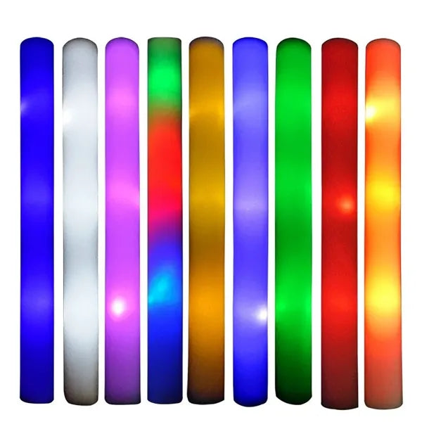 Imprinted Multi Color 16" Foam LED Light Up Stick