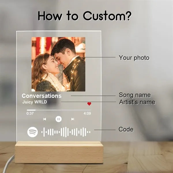 Spotify Keychain with Photo