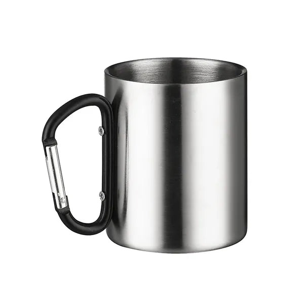 10 OZ Stainless Steel Coffee Carabiner Mug