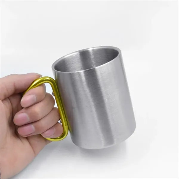10 OZ Stainless Steel Coffee Carabiner Mug