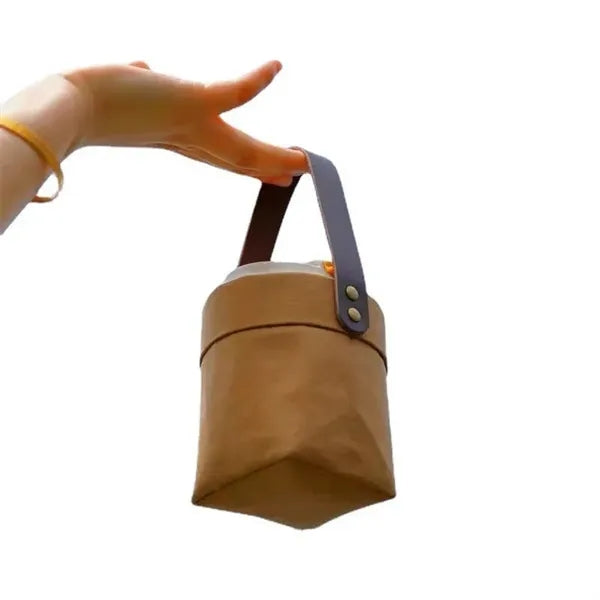 Washable Kraft Paper Portable Waterproof Bottle Sleeve