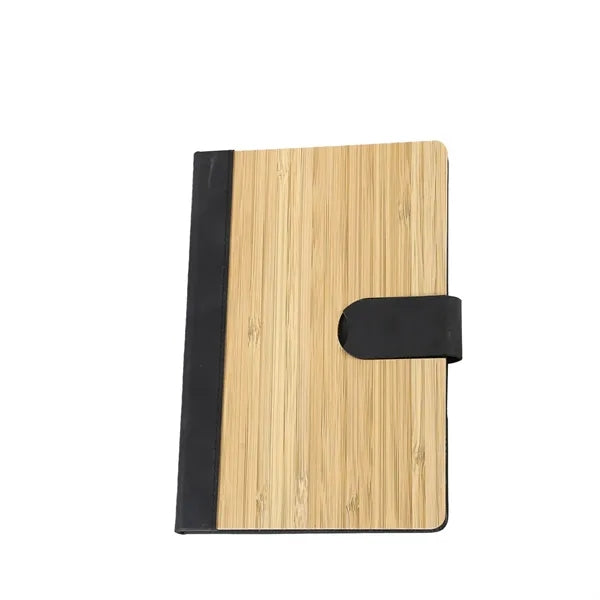 Eco-Friendly Bamboo Magnetic Buckle Notebook