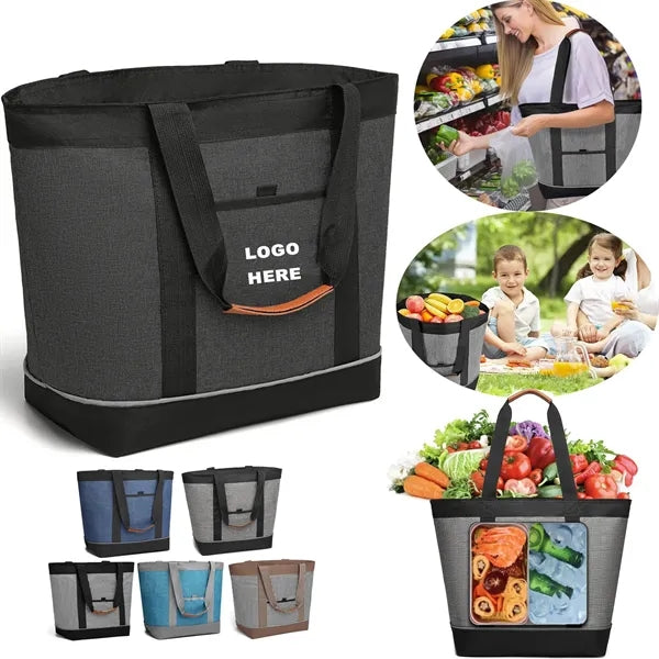 Waterproof Picnic Lunch Tote Insulated Cooler Bag