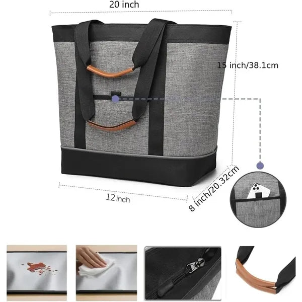 Waterproof Picnic Lunch Tote Insulated Cooler Bag