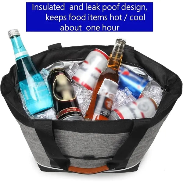 Waterproof Picnic Lunch Tote Insulated Cooler Bag