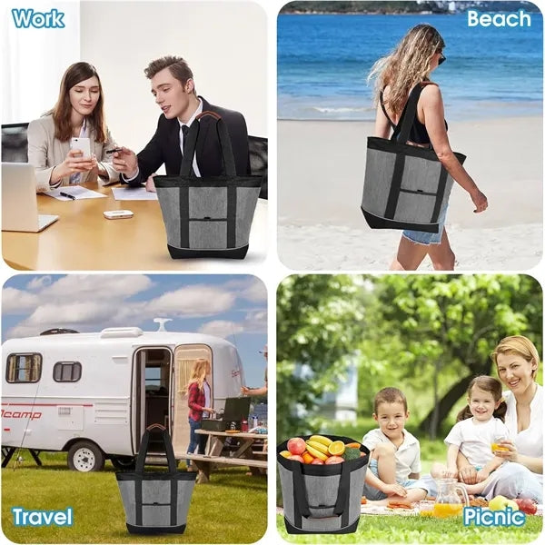 Waterproof Picnic Lunch Tote Insulated Cooler Bag