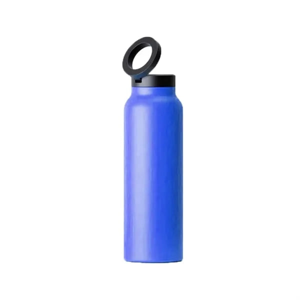24oz Stainless Steel Water Bottle with Magnetic Phone Holder