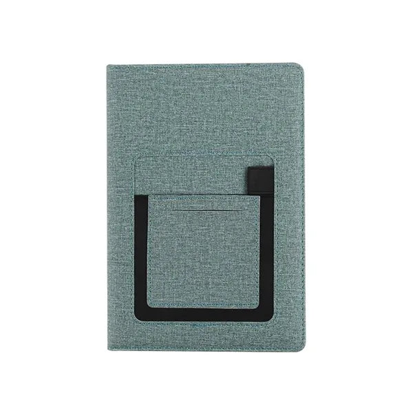 A5 PU Notebook with Phone Pocket Pen Holder