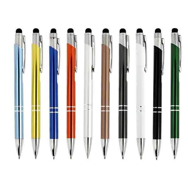 Metal Ballpoint Pen 2-in-1 Stylus Retractable with tip