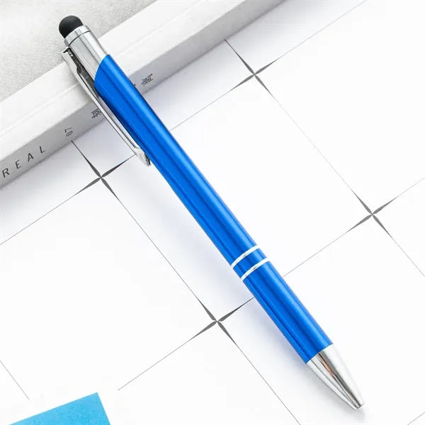 Metal Ballpoint Pen 2-in-1 Stylus Retractable with tip