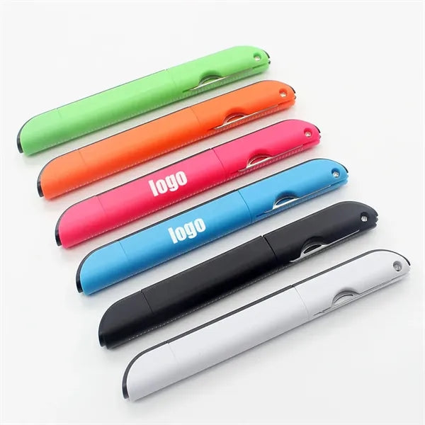 Candy Colored Folding Scissors/Graduated Ballpoint Pen