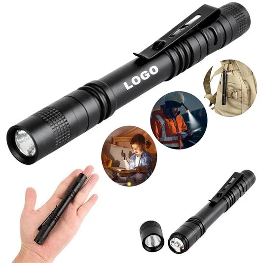 Portable Mini Torch Led Pen Light Flashlights with Clip