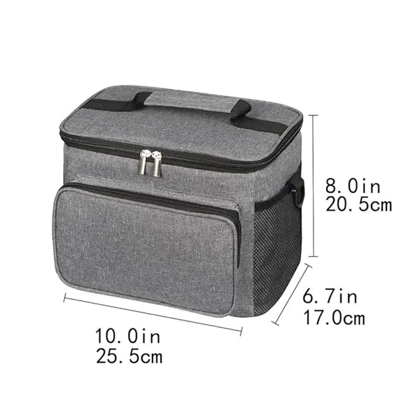 Adjustable Collapsible Insulated Lunch Cooler Bag