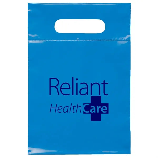 7W x 10 1/2H Die Cut Handle Bag - Flexo Ink Print